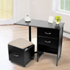 Black Rolling File & Desk