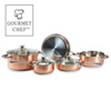 8 Piece Copper Pro Cookware Set