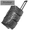 Patchwork Leather Rolling Duffle Bag
