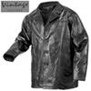 Patchwork Leather Hipster Coat
