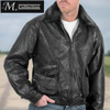 Patchwork Leather Bomber Jacket