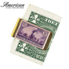 Brass Train Stamp Money Clip
