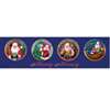 Gold-Layered JFK Half Dollar Santa Coins