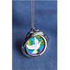World Peace Spnner Pendant with Colorized Walking Liberty Silver Half Dollar