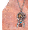 Colorized Indian Head Penny Dream Catcher Pendant