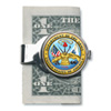 Silver-toned Moneyclip with Army JFK