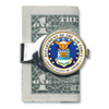 Silver-toned Moneyclip with Airforce JFK