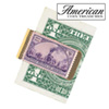Brass Train Stamp Money Clip