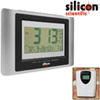 Atomic Digital Wall Clock With Temperature