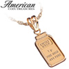 Gold Ingot Pendant 1G