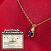 Sapphire/ Diamond 1KT Necklace