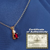 Ruby/ Diamond 1KT Necklace