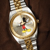 Mens 2-Tone Mickey Mouse Watch