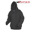 Black Sherpa Lined Sweatshirt