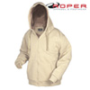 Khaki Sherpa Lined Sweatshirt