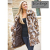 Womens Faux Leopard Coat