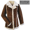 Womens Brown Suede Coat
