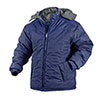 Navy Fleece Lined Hooded Jacket