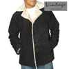 Suede Shearling Jacket - Black