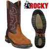 Rocky Branson Round Toe Roper Boots