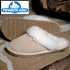 Plymouth Mocs Womens Scuff Leather Slippers