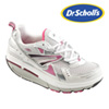 Womens Dr. Scholls White/Fuchsia Shoe
