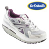 Womens Dr. Scholls White/Plum Shoe