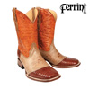 Ferrini Teju Lizard Boots - Peanut Brown