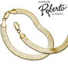 Herringbone 14k Gold Necklace and Bracelet