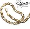 Figaro 14k Gold Necklace and Bracelet