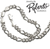 Figaro Sterling Silver Necklace and Bracelet