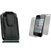 Premium Carbon Fiber Style Vertical Case