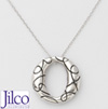 Oval Oxidized Necklace