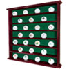 49 Golf Ball Mahogany Wall Cabinet