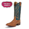 Cognac Smoooth Ostrich Boots