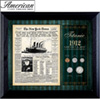 New York Times Titanic 1912 U.S. Mint Coin Collection Framed - 5 Coins