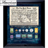 New York Times Pearl Harbor 70th Anniversary Coin and Stamp Collection Framed