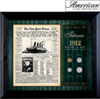 New York Times Titanic 1912 U.S. Mint Coin Collection Framed - 4 Coins