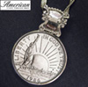 1986 Statue of Liberty Commemorative Half Dollar Coin Pendant