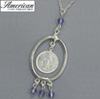 10 Centavo Philippine Coin Silvertone Necklace