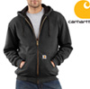 Carhartt® Zip Front Hooded Sweatshirt - Charcoal Heather