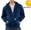 Carhartt® Zip Front Hooded Sweatshirt - Navy