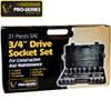 21 Piece 3/4 Inch Drive Socket Set SAE
