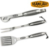 Heavy-Duty 3 Piece Stainless Steel BBQ Tool Set