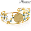 Liberty Nickel Bead Cuff Bracelet