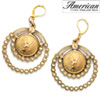 Angel Coin Crystal Chandelier Earrings