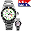 MenCHR(39)s 200M SuperGlo Nautical Dial SS Band
