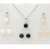 White/Black/Pink Earring & Neck