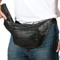 Patch Leather Handgun Bag