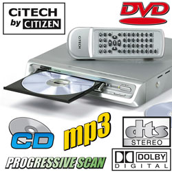 CiTech By Citizen Compact DVD Player Model# C/T201DVD